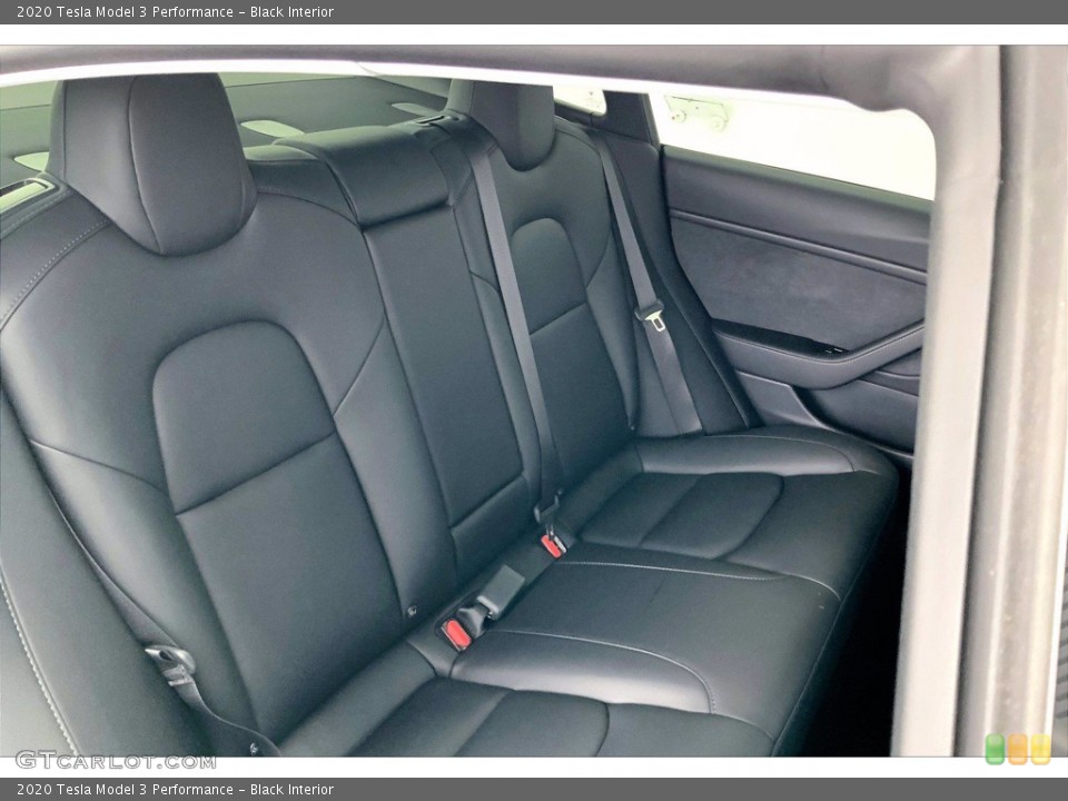 Black Interior Rear Seat for the 2020 Tesla Model 3 Performance #142352325