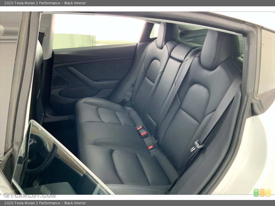 Black Interior Rear Seat for the 2020 Tesla Model 3 Performance #142352352