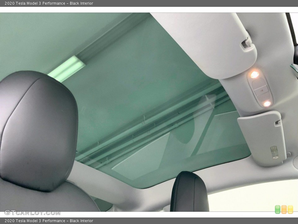 Black Interior Sunroof for the 2020 Tesla Model 3 Performance #142352493