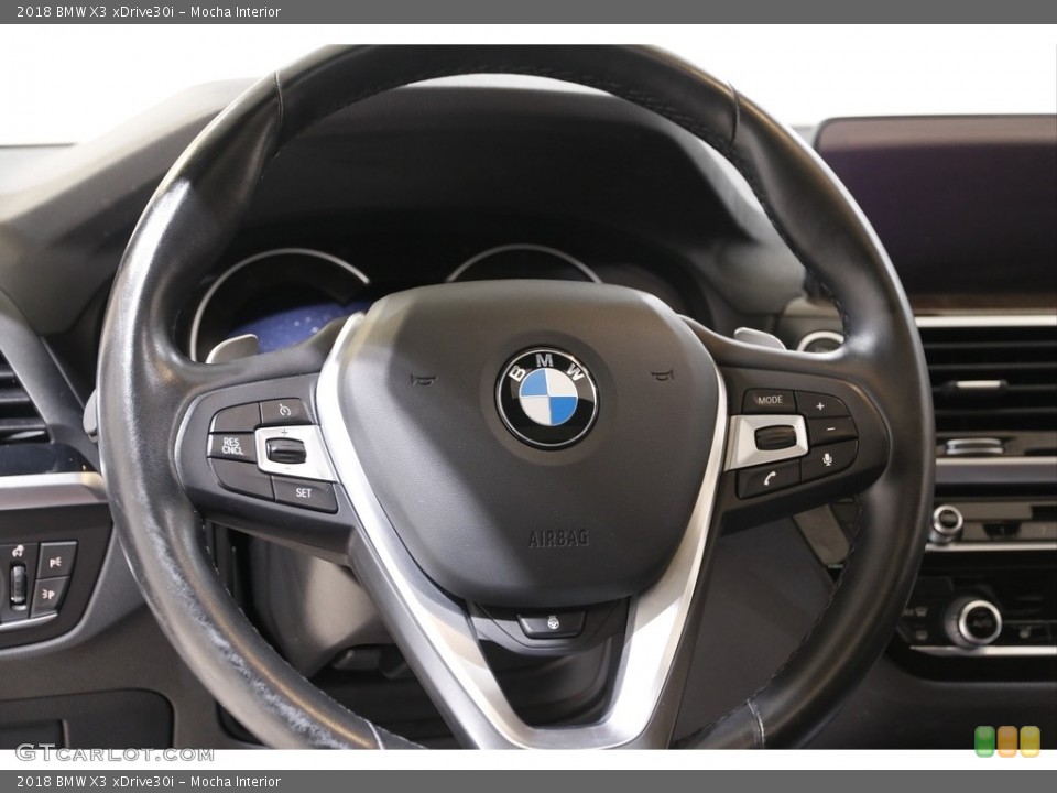 Mocha Interior Steering Wheel for the 2018 BMW X3 xDrive30i #142353009