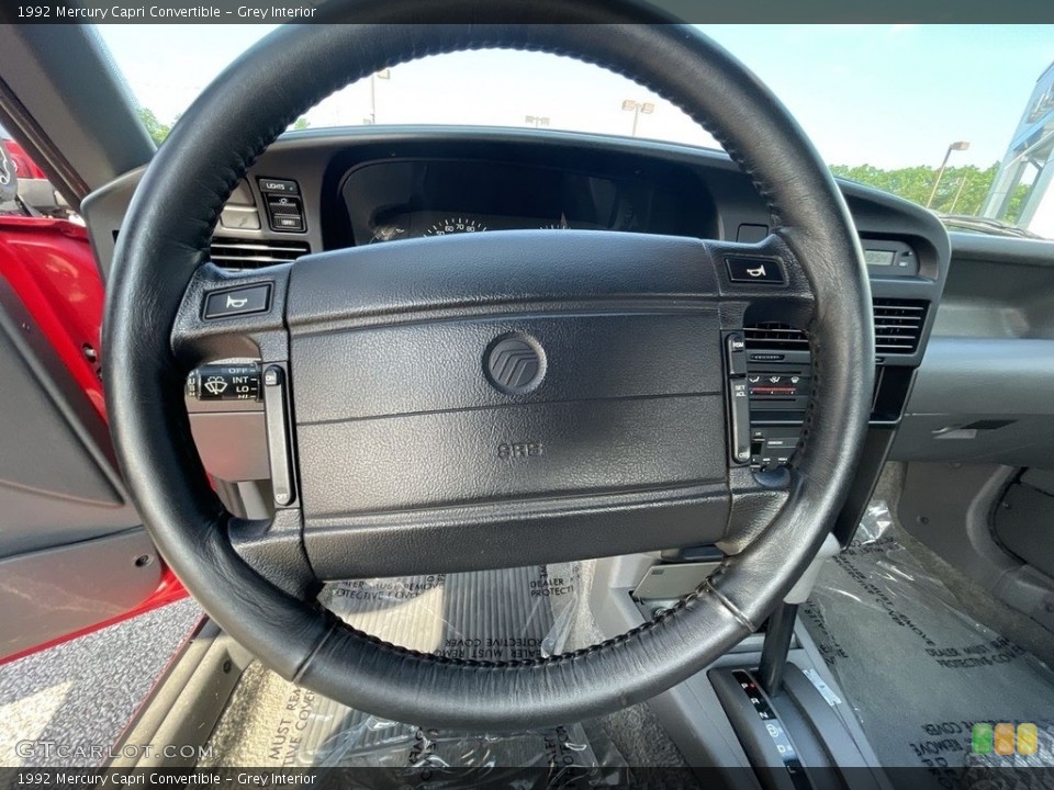 Grey Interior Steering Wheel for the 1992 Mercury Capri Convertible #142353558