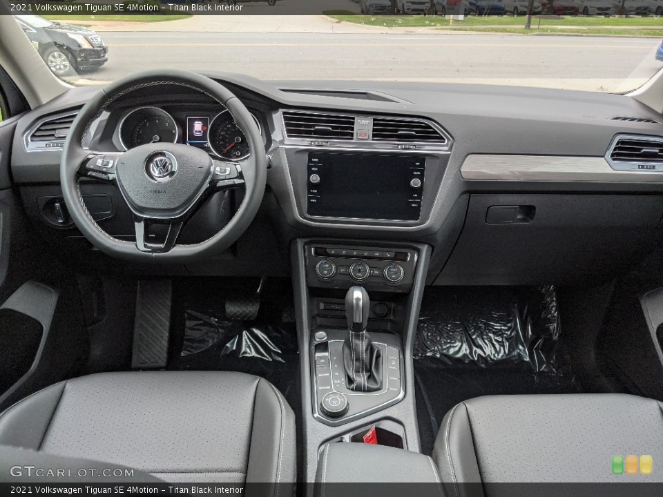 Titan Black Interior Dashboard for the 2021 Volkswagen Tiguan SE 4Motion #142353639