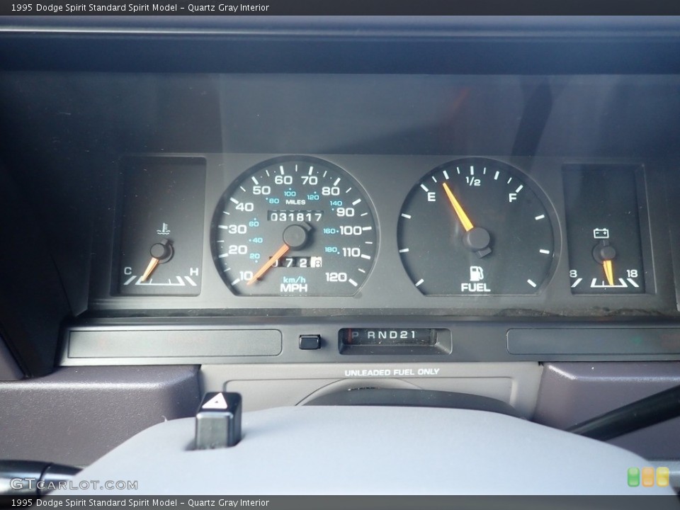 Quartz Gray Interior Gauges for the 1995 Dodge Spirit  #142355502