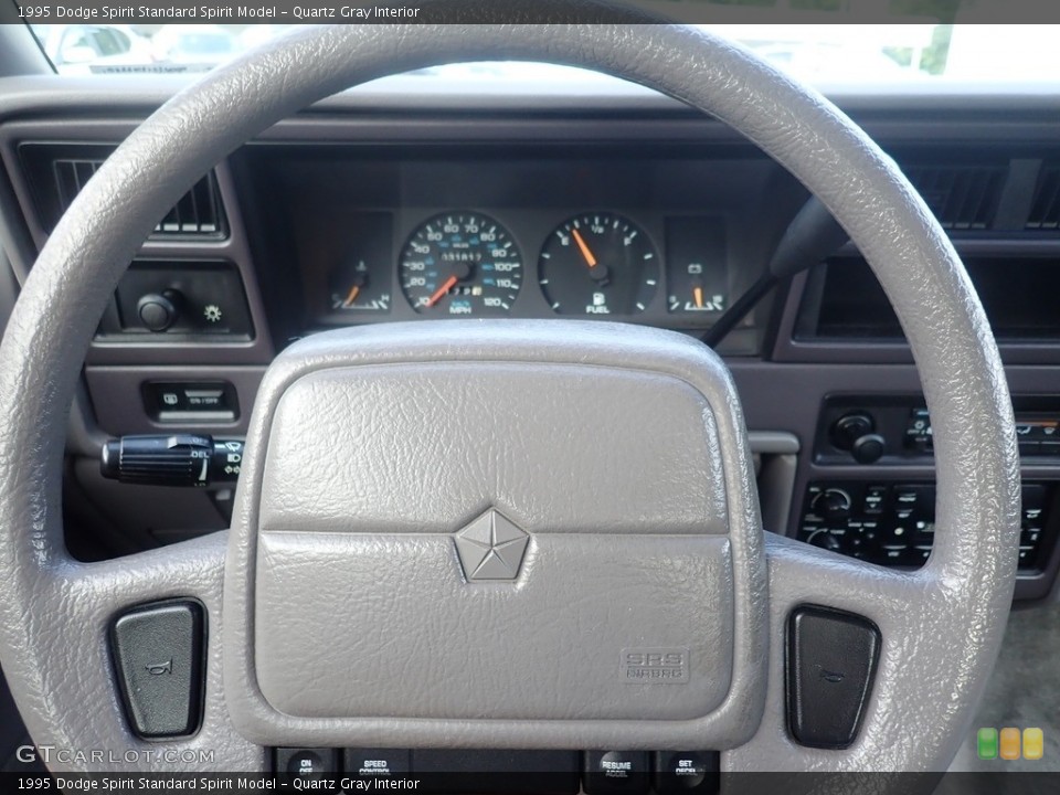 Quartz Gray Interior Steering Wheel for the 1995 Dodge Spirit  #142355556