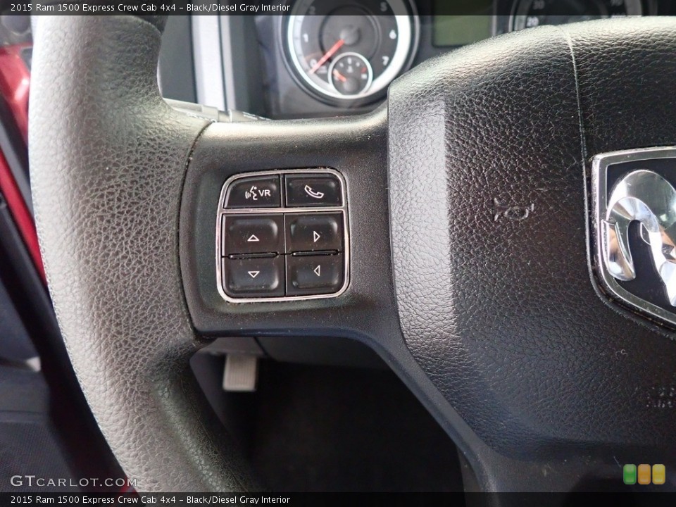 Black/Diesel Gray Interior Steering Wheel for the 2015 Ram 1500 Express Crew Cab 4x4 #142356972