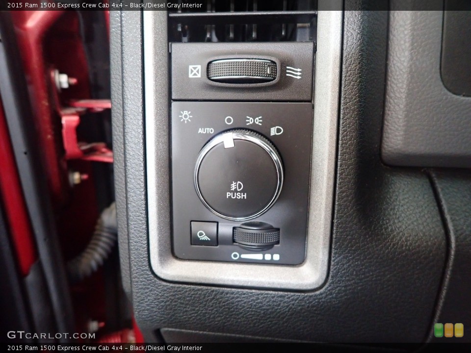 Black/Diesel Gray Interior Controls for the 2015 Ram 1500 Express Crew Cab 4x4 #142357020