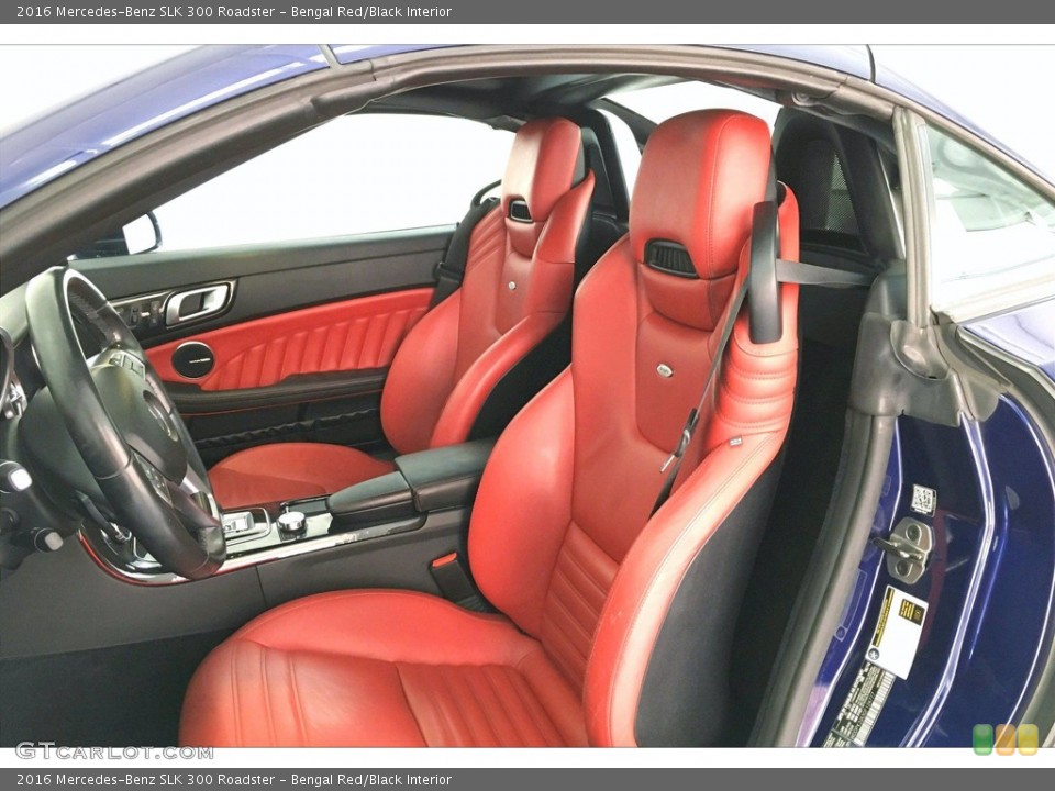 Bengal Red/Black Interior Front Seat for the 2016 Mercedes-Benz SLK 300 Roadster #142358844