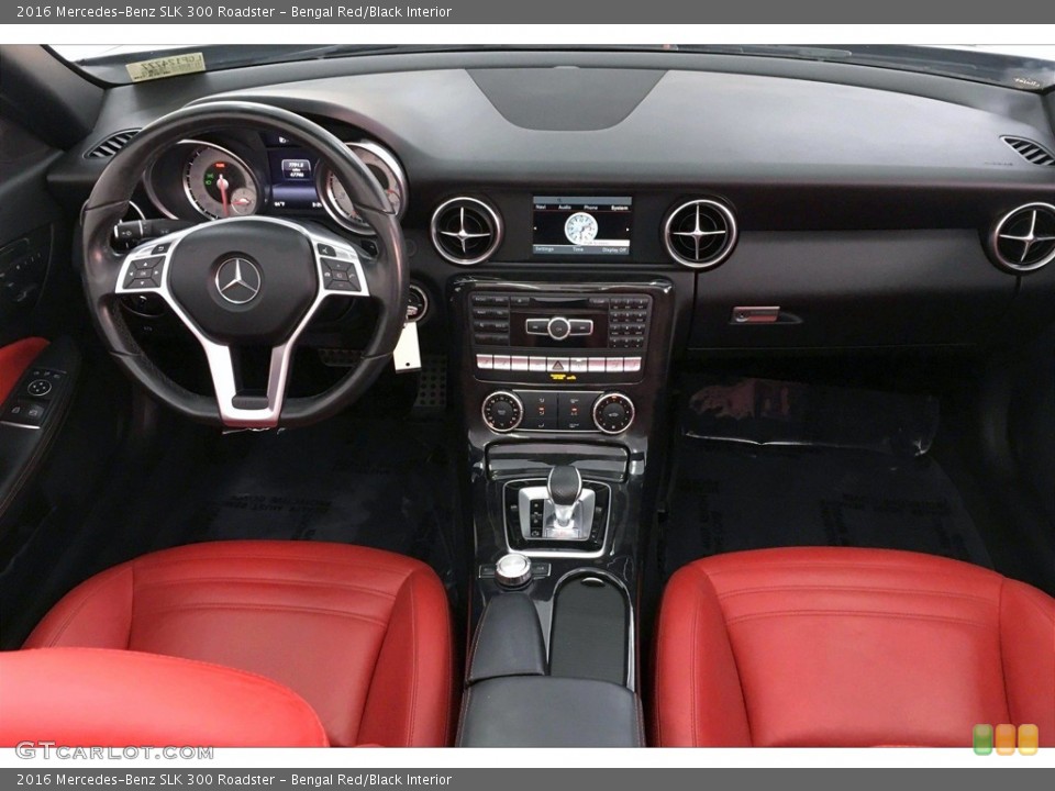 Bengal Red/Black Interior Dashboard for the 2016 Mercedes-Benz SLK 300 Roadster #142358886