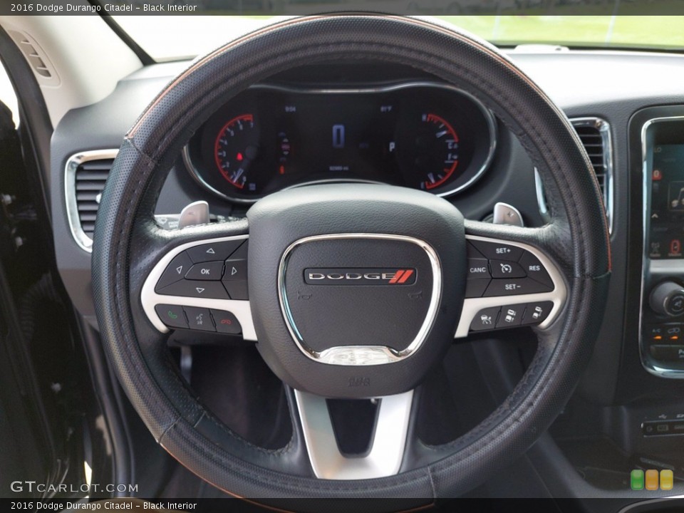 Black Interior Steering Wheel for the 2016 Dodge Durango Citadel #142359936