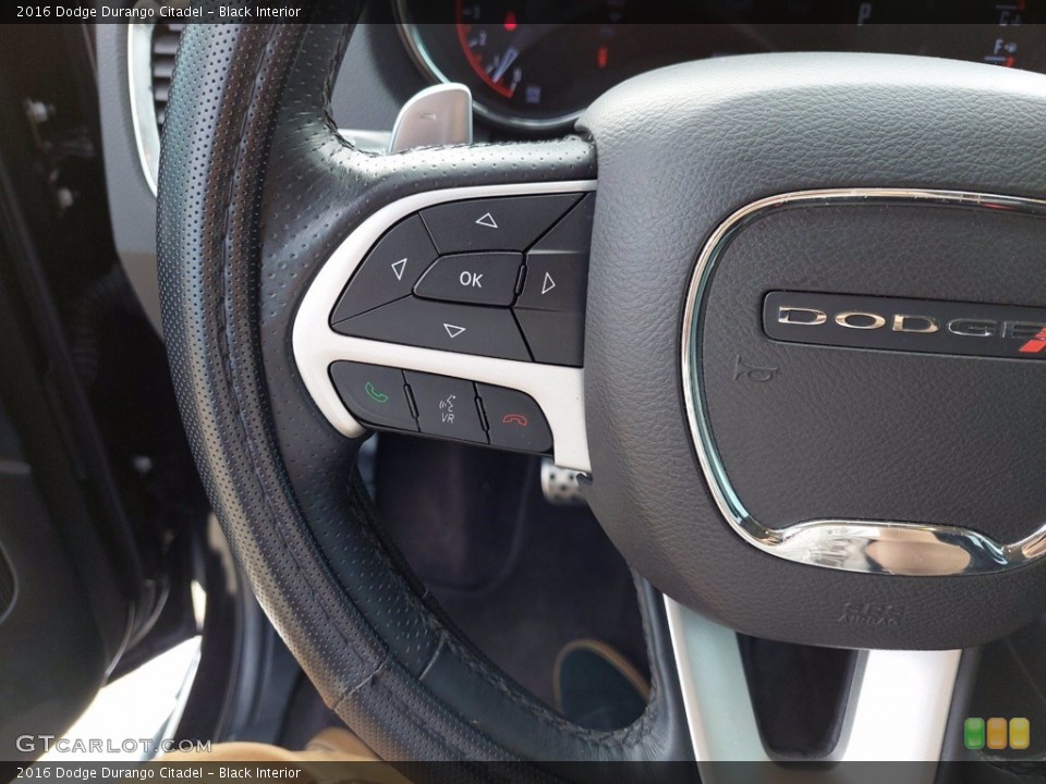 Black Interior Steering Wheel for the 2016 Dodge Durango Citadel #142359948