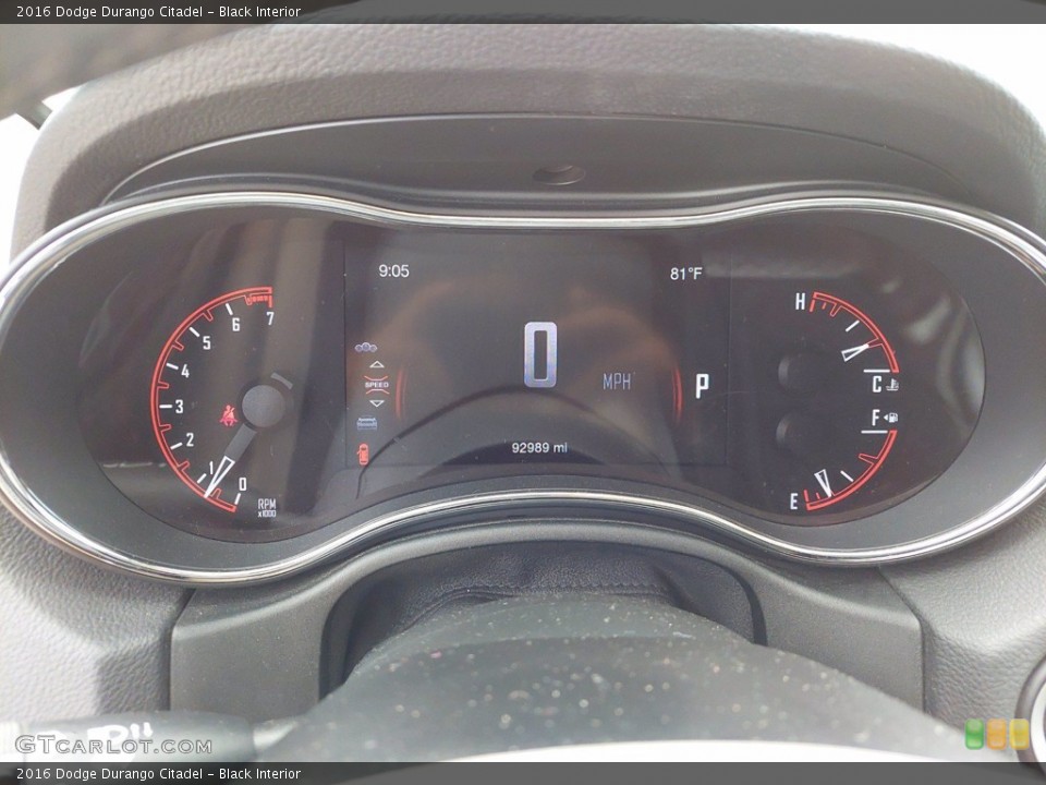Black Interior Gauges for the 2016 Dodge Durango Citadel #142359981