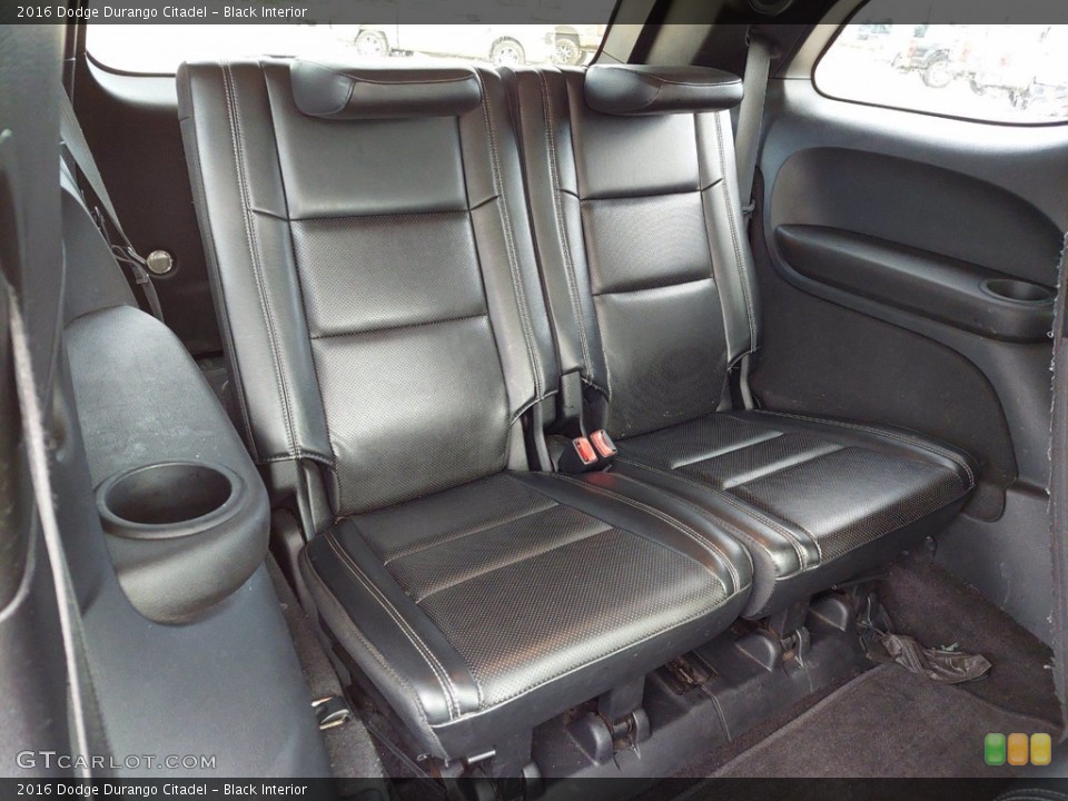 Black Interior Rear Seat for the 2016 Dodge Durango Citadel #142360155