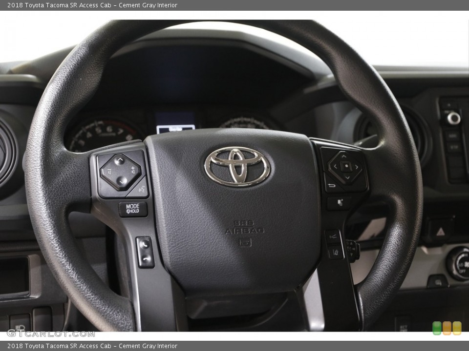 Cement Gray Interior Steering Wheel for the 2018 Toyota Tacoma SR Access Cab #142360770