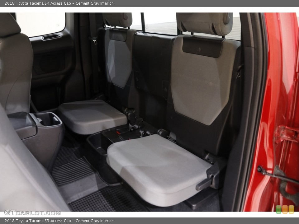 Cement Gray Interior Rear Seat for the 2018 Toyota Tacoma SR Access Cab #142360845