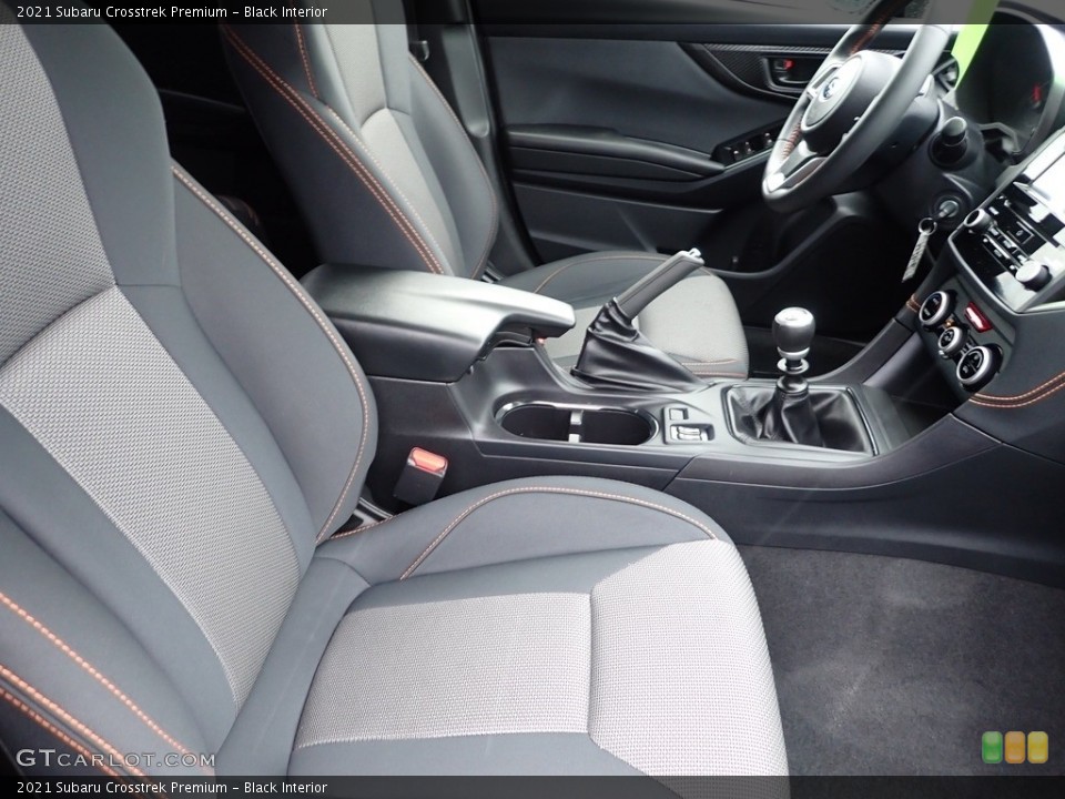 Black Interior Front Seat for the 2021 Subaru Crosstrek Premium #142362206
