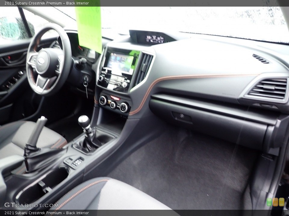 Black Interior Dashboard for the 2021 Subaru Crosstrek Premium #142362230