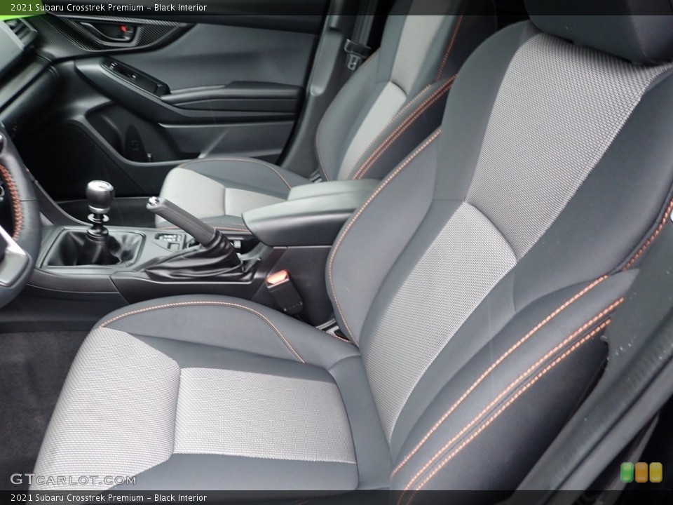 Black Interior Front Seat for the 2021 Subaru Crosstrek Premium #142362332