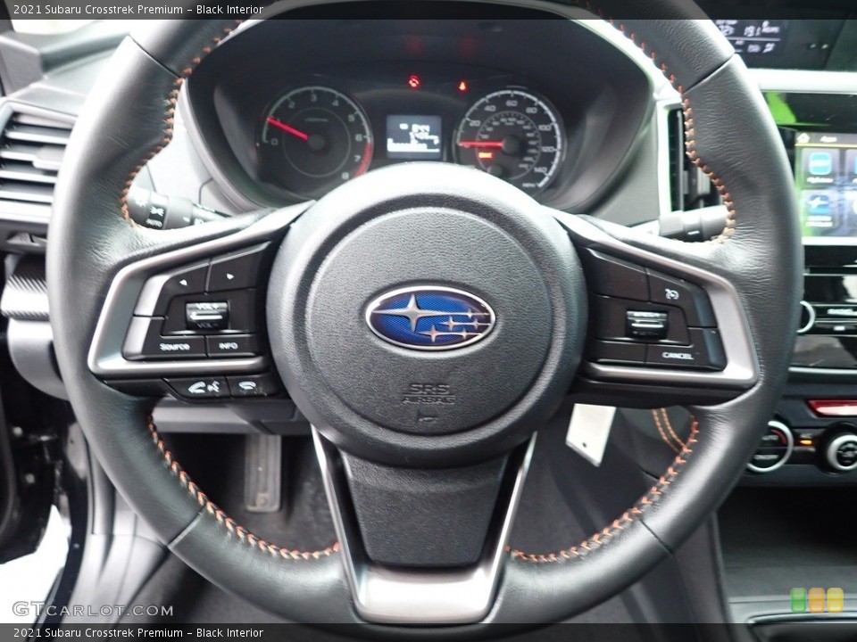 Black Interior Steering Wheel for the 2021 Subaru Crosstrek Premium #142362473