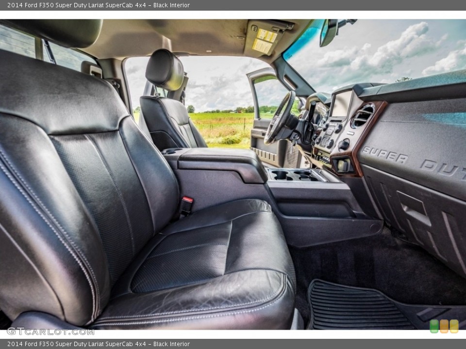 Black Interior Front Seat for the 2014 Ford F350 Super Duty Lariat SuperCab 4x4 #142363370