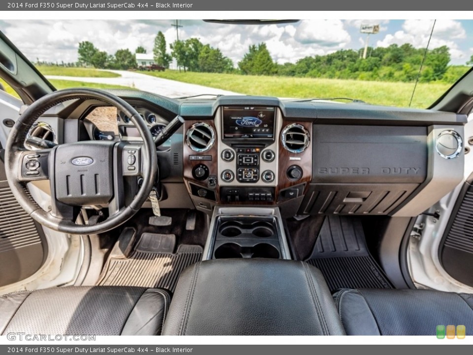 Black Interior Dashboard for the 2014 Ford F350 Super Duty Lariat SuperCab 4x4 #142363421