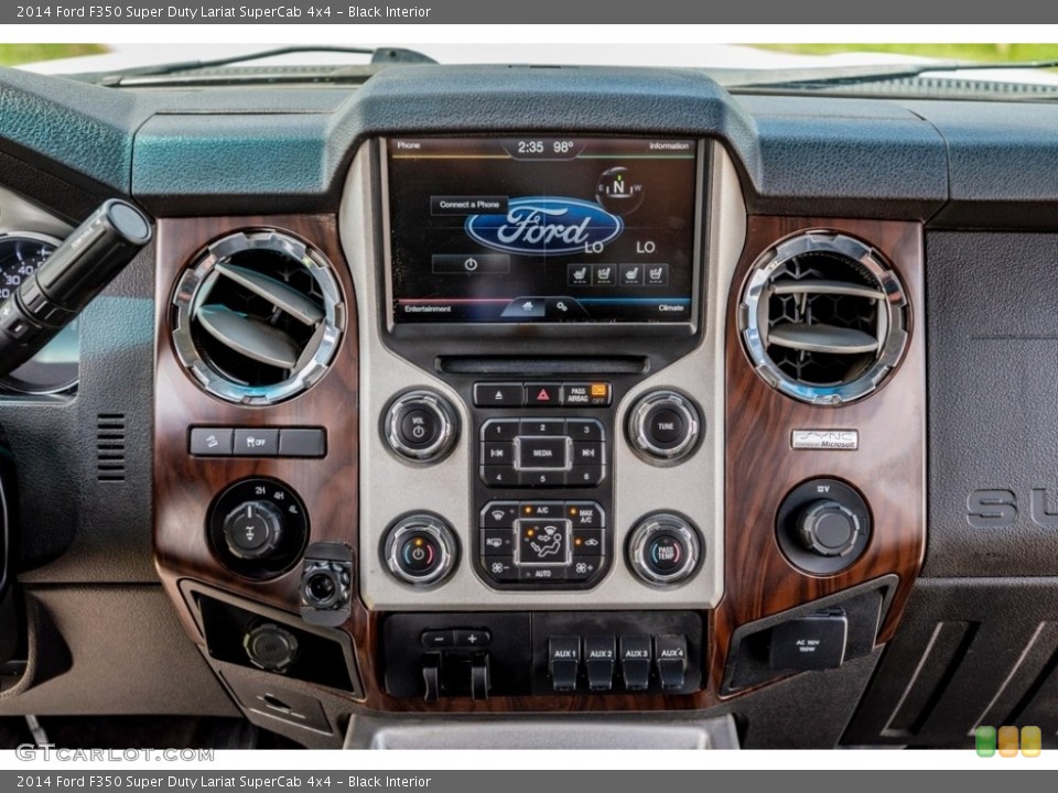 Black Interior Controls for the 2014 Ford F350 Super Duty Lariat SuperCab 4x4 #142363451