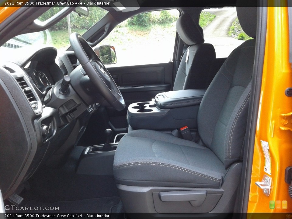 Black Interior Front Seat for the 2021 Ram 3500 Tradesman Crew Cab 4x4 #142364573