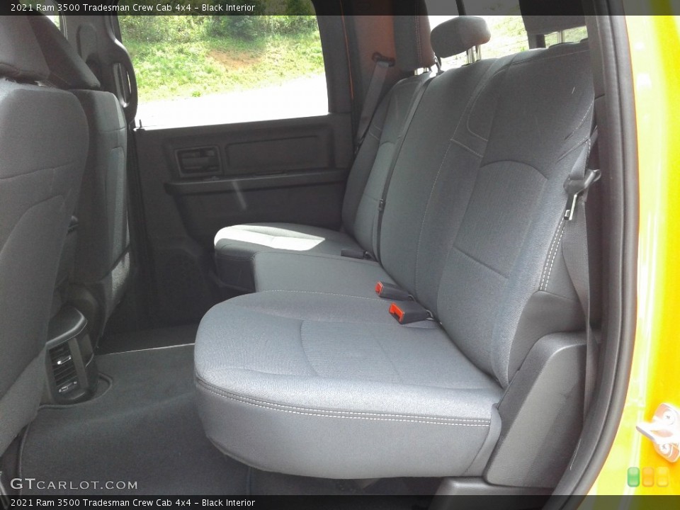 Black Interior Rear Seat for the 2021 Ram 3500 Tradesman Crew Cab 4x4 #142364630