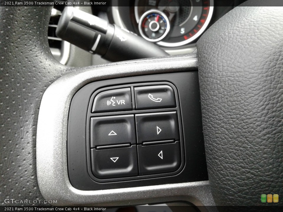 Black Interior Steering Wheel for the 2021 Ram 3500 Tradesman Crew Cab 4x4 #142364768