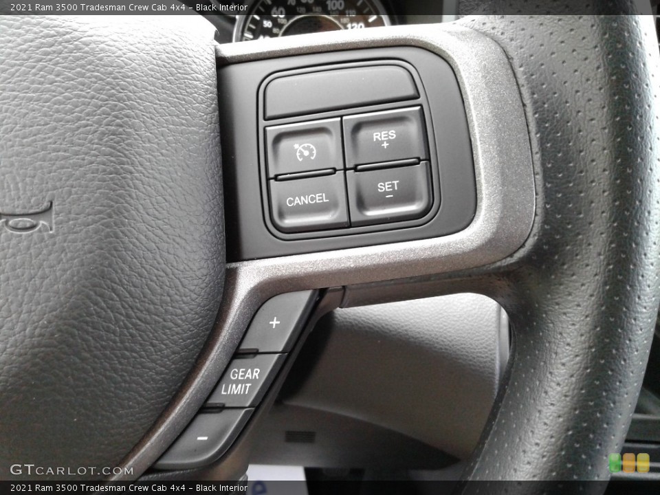 Black Interior Steering Wheel for the 2021 Ram 3500 Tradesman Crew Cab 4x4 #142364795