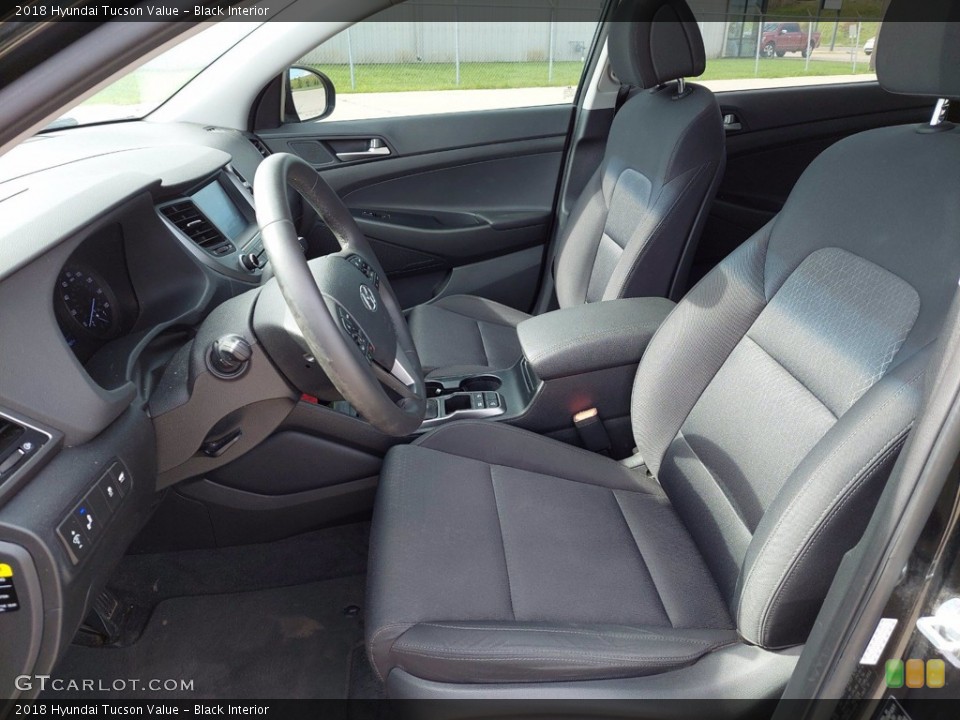 Black Interior Front Seat for the 2018 Hyundai Tucson Value #142365653