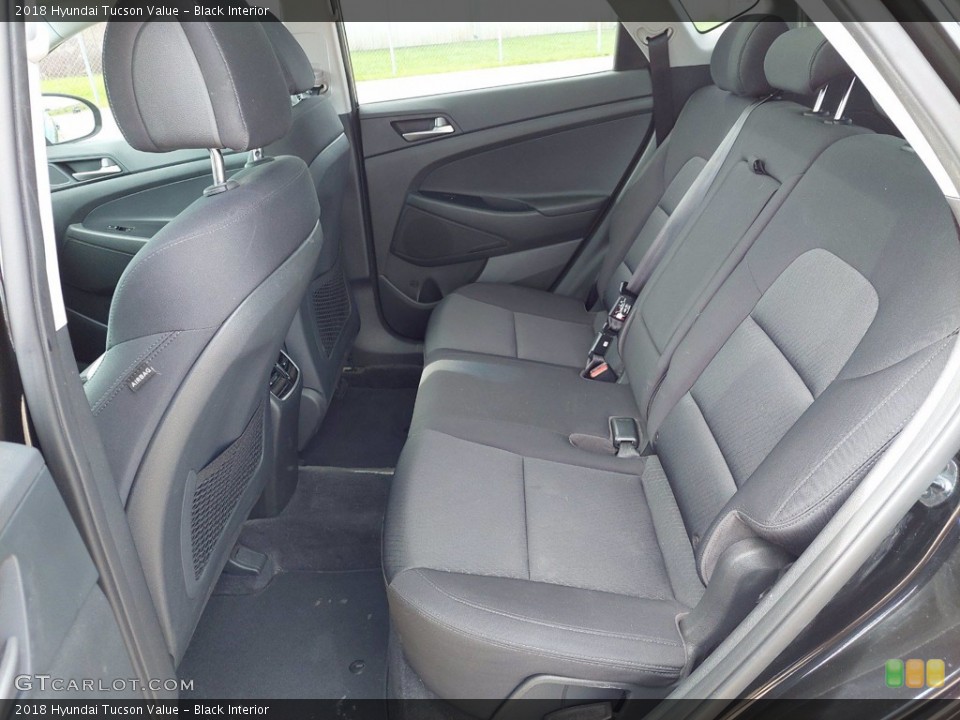 Black Interior Rear Seat for the 2018 Hyundai Tucson Value #142365704