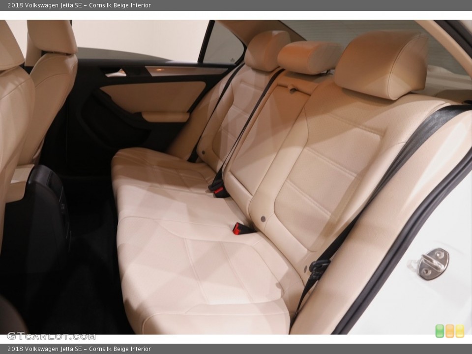 Cornsilk Beige Interior Rear Seat for the 2018 Volkswagen Jetta SE #142365776