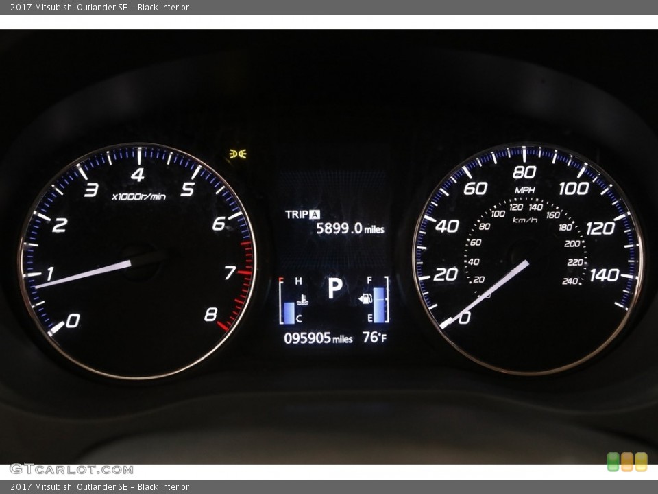 Black Interior Gauges for the 2017 Mitsubishi Outlander SE #142365950