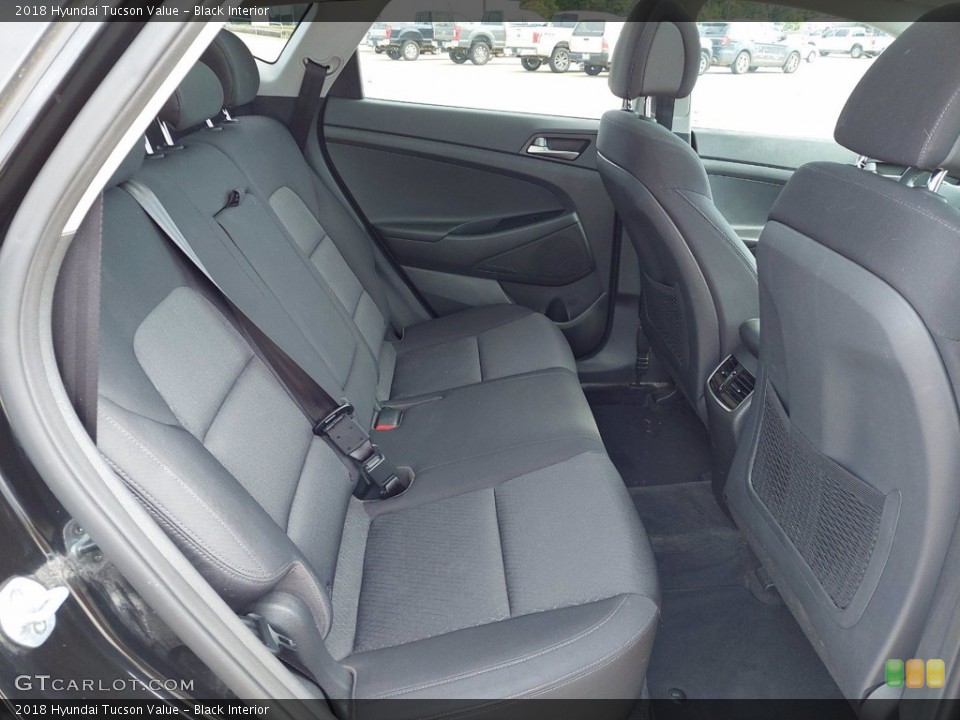 Black Interior Rear Seat for the 2018 Hyundai Tucson Value #142365962