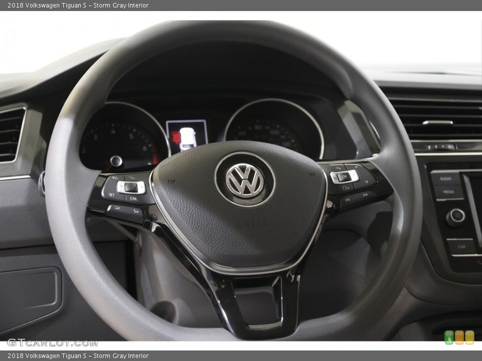 Storm Gray Interior Steering Wheel for the 2018 Volkswagen Tiguan S #142370611