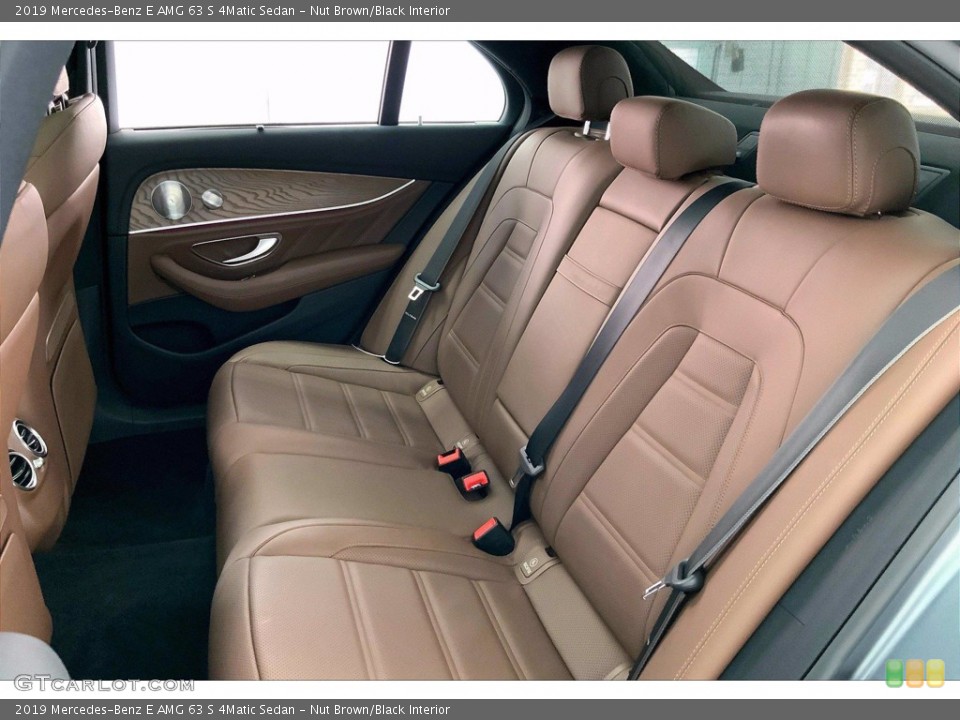 Nut Brown/Black Interior Rear Seat for the 2019 Mercedes-Benz E AMG 63 S 4Matic Sedan #142377550