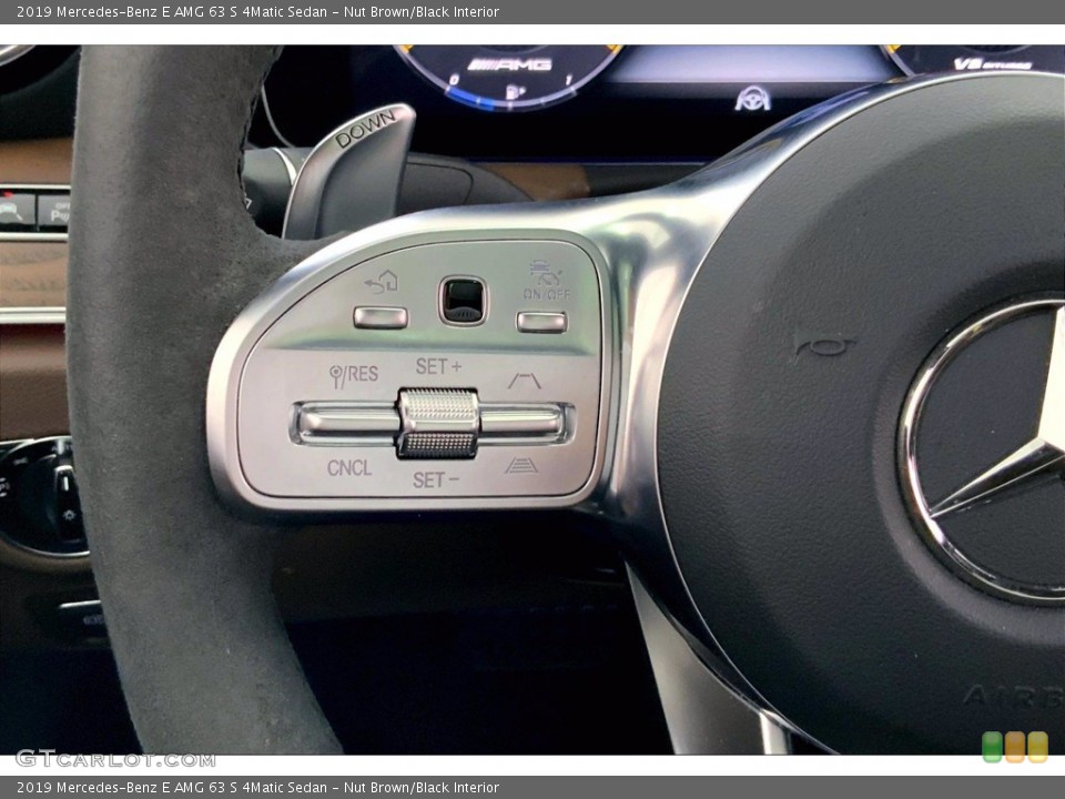 Nut Brown/Black Interior Steering Wheel for the 2019 Mercedes-Benz E AMG 63 S 4Matic Sedan #142377574