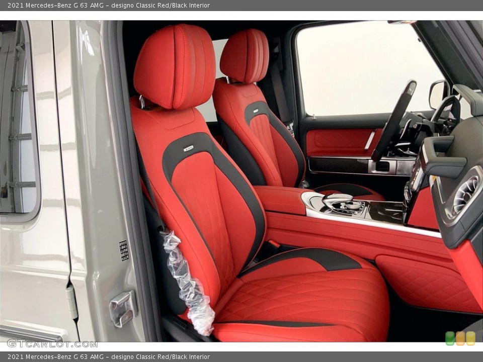 designo Classic Red/Black Interior Front Seat for the 2021 Mercedes-Benz G 63 AMG #142377994