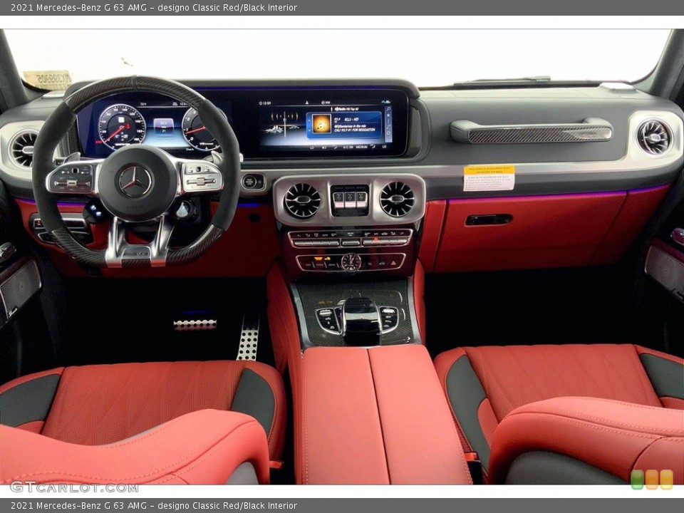 designo Classic Red/Black Interior Dashboard for the 2021 Mercedes-Benz G 63 AMG #142378015