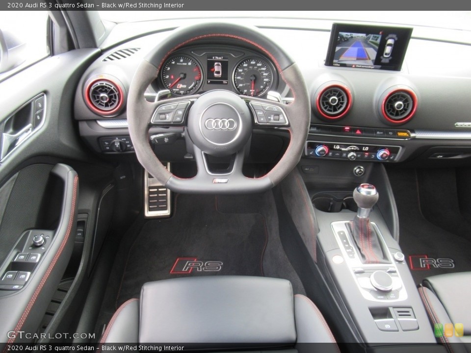 Black w/Red Stitching Interior Photo for the 2020 Audi RS 3 quattro Sedan #142379455