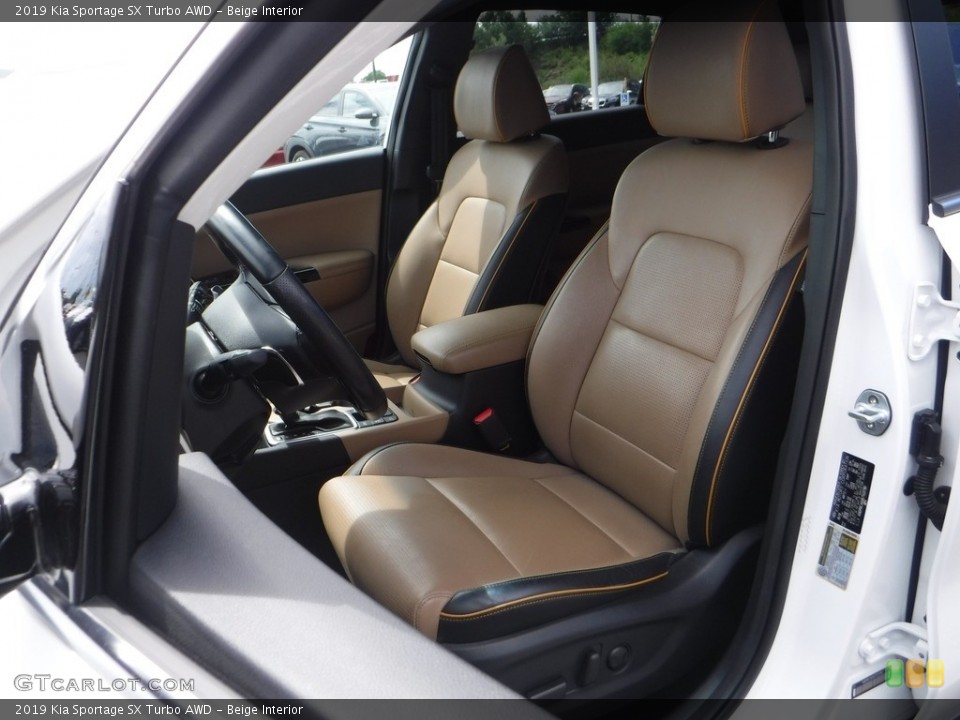 Beige Interior Front Seat for the 2019 Kia Sportage SX Turbo AWD #142379500