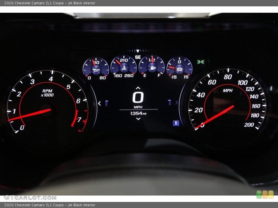 Jet Black Interior Gauges for the 2020 Chevrolet Camaro ZL1 Coupe #142379509