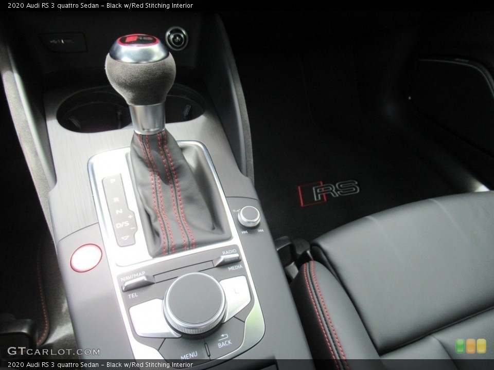 Black w/Red Stitching Interior Transmission for the 2020 Audi RS 3 quattro Sedan #142379533