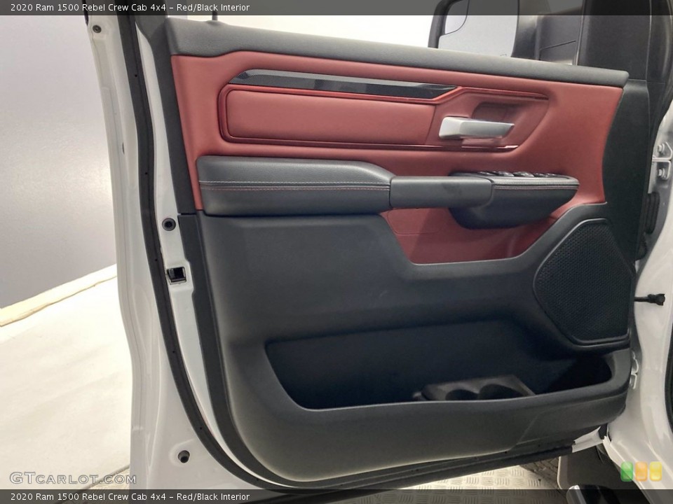 Red/Black Interior Door Panel for the 2020 Ram 1500 Rebel Crew Cab 4x4 #142382298