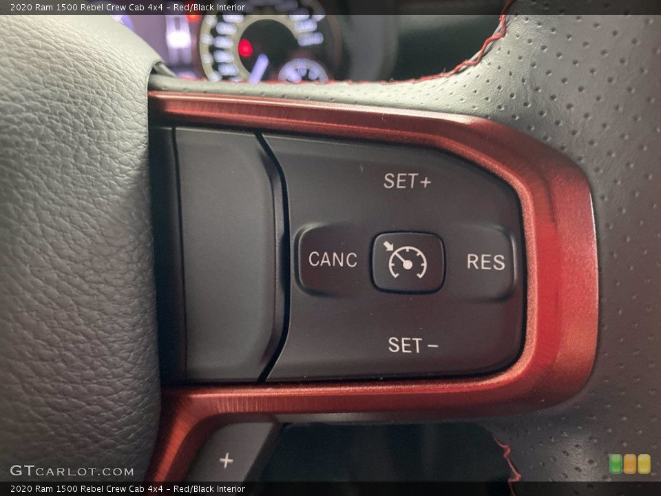 Red/Black Interior Steering Wheel for the 2020 Ram 1500 Rebel Crew Cab 4x4 #142382478
