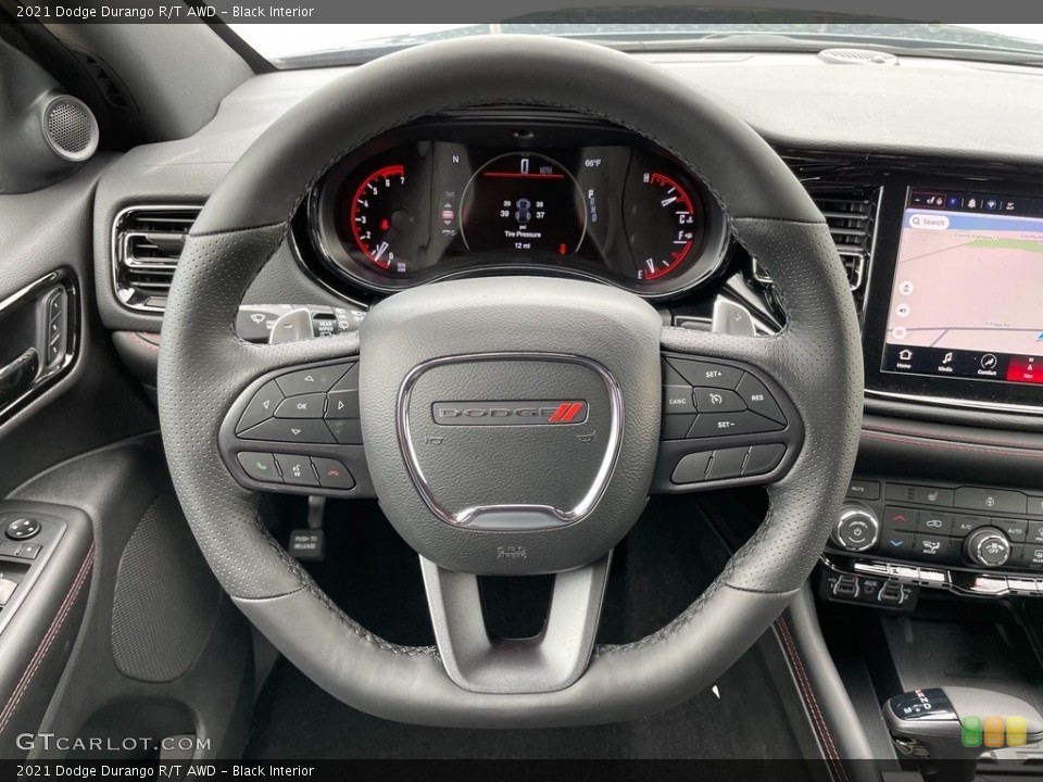 Black Interior Steering Wheel for the 2021 Dodge Durango R/T AWD #142382523