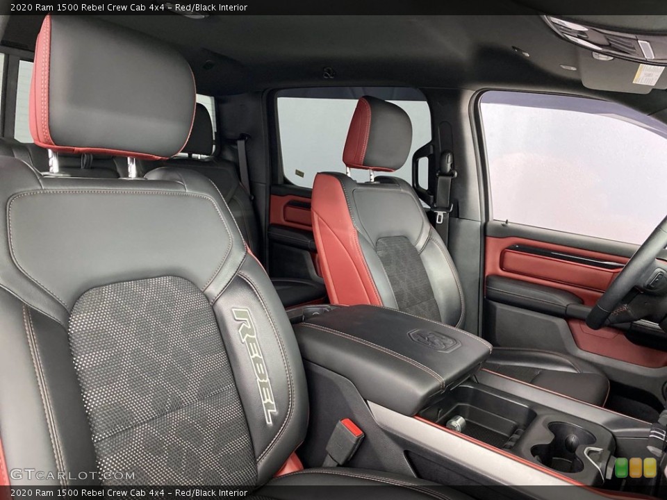 Red/Black Interior Front Seat for the 2020 Ram 1500 Rebel Crew Cab 4x4 #142382757