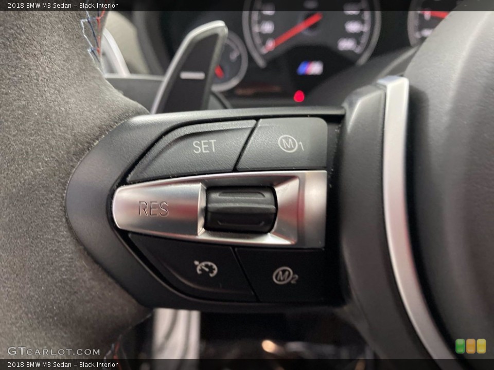 Black Interior Steering Wheel for the 2018 BMW M3 Sedan #142385523