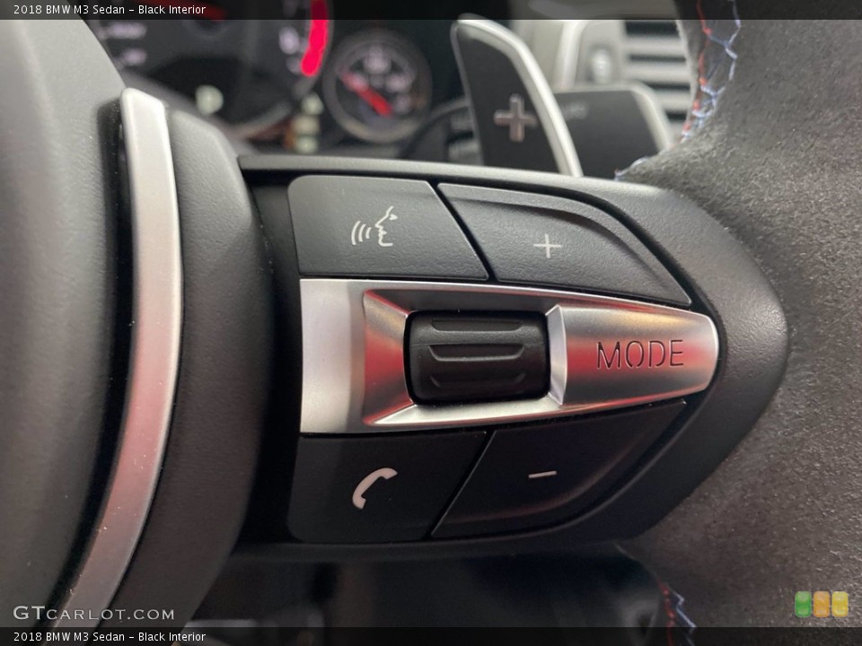 Black Interior Steering Wheel for the 2018 BMW M3 Sedan #142385526