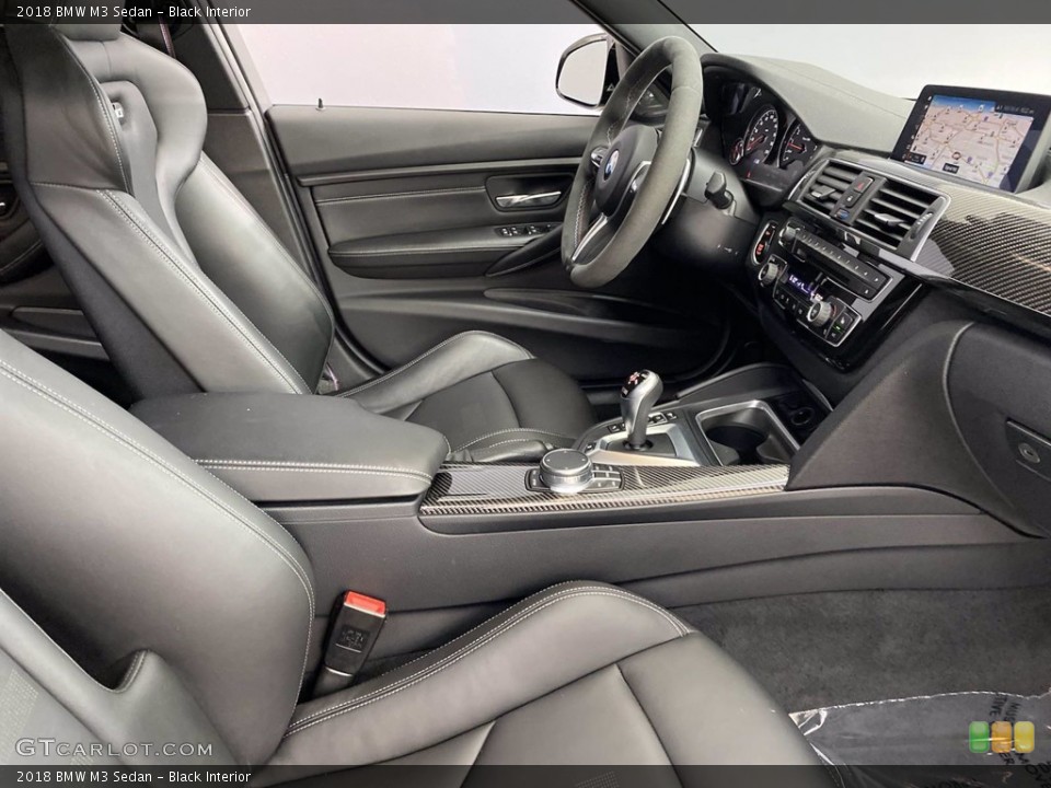 Black Interior Front Seat for the 2018 BMW M3 Sedan #142385565